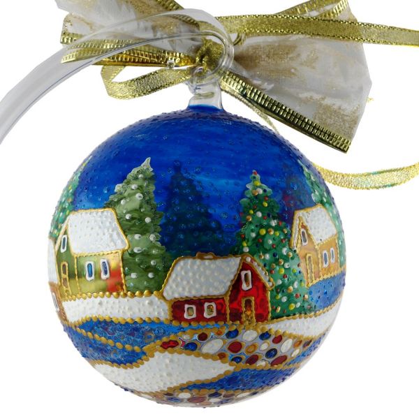 Picture of "Blue Christmas" Glass Christmas Ball Ornament, Limited edition