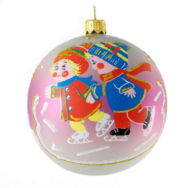 Picture of "Childhood" Glass Christmas Ornament