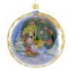 Picture of "Christmas Clock" Reverse Hand Painted Christmas Ball.