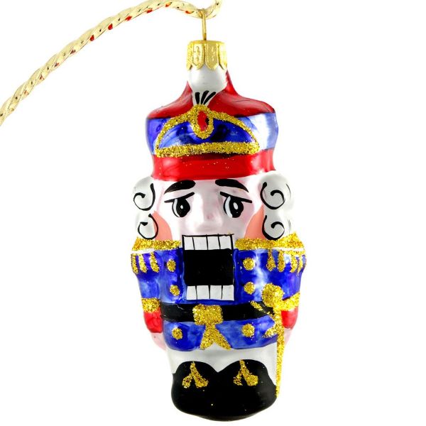 Picture of Nutcracker - Hand Blow Glass Christmas Tree Ornament