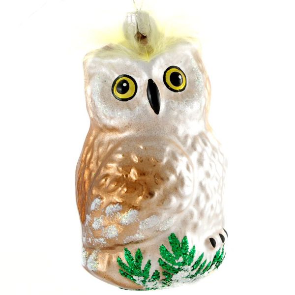 Picture of Owl - Handblown Glass Christmas Tree Ornament