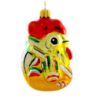 Picture of Rooster Blown Glass Christmas Tree Ornament