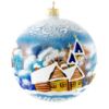 Picture of "Sleepy Winter Village" Hand Painted Christmas Ball