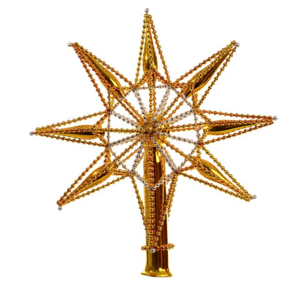 Picture of "Star" Yellow Glass Christmas Tree Topper