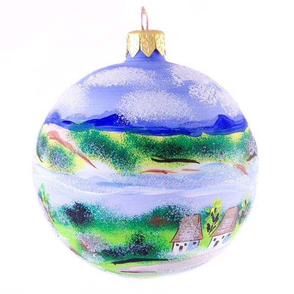 Picture of "Summer Countryside" Hand Painted Christmas Ornament
