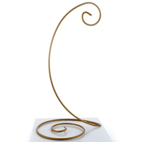 Picture of 10.5" Spiral Bottom Ornament Stand in Gold Painted Finish (Small)