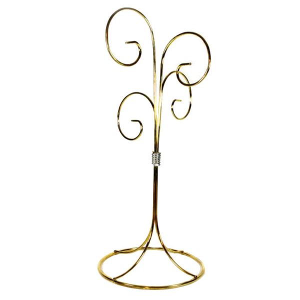Picture of 13.5" Four Arm Christmas Ornament Stand (Brass)