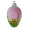Picture of "Chicken" Hand Blown Glass Easter Egg Ornament (Pink).