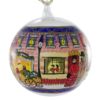 Picture of "Christmas European Street" Glass Hand Painted Christmas Ball. Made in Austria.