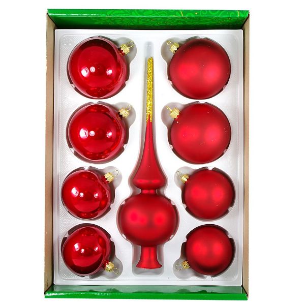 Picture of "Mirage" Christmas Ornament Set (Red)