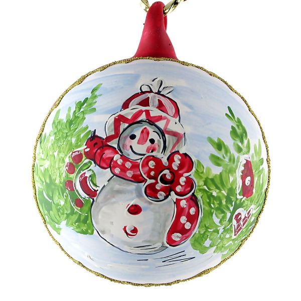 Picture of "Snowman" Hand Painted Christmas Ball No.4