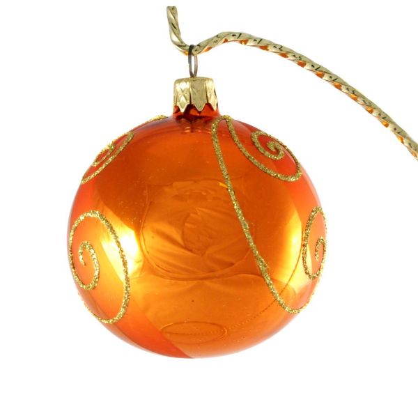 Picture of "Traditional" Hand Painted Christmas Ball Ornament No.2