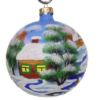 Picture of "Ukrainian Countryside" Hand Painted Christmas Ball.