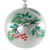 Picture of Bullfinch Glass Hand Painted Christmas Ball Ornament