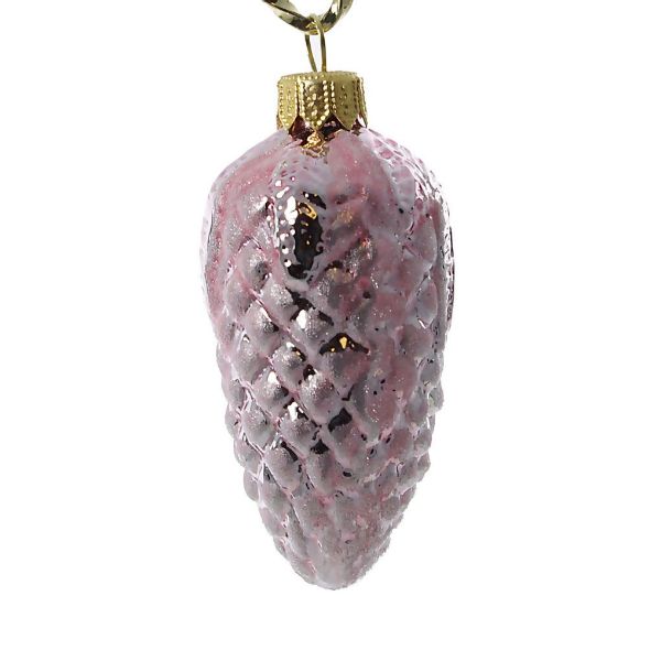 Picture of Pine cone in frost (pink champagne)