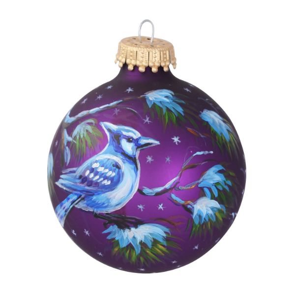 Picture of "Bluejay" Christmas Ball Ornament (Purple)