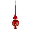 Picture of "Ariadne" Red Glass Christmas Tree Topper