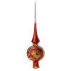 Picture of "Starry" Glass Christmas Tree Topper (red)
