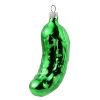 Picture of Glass German Pickle Christmas Ornament (green, shiny)