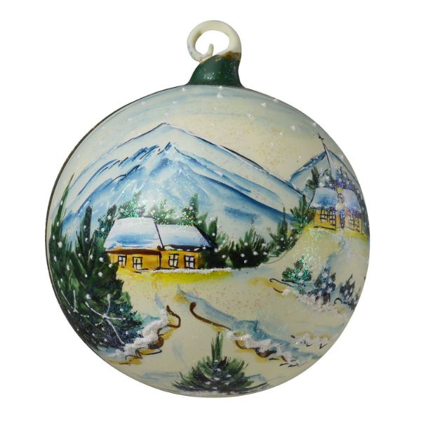 Picture of "Swiss Winter" Collection Hand Painted Christmas Ball No.1 (Austria)