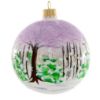 Picture of "Snow Maiden with a Deer" Hand Painted Christmas Ball