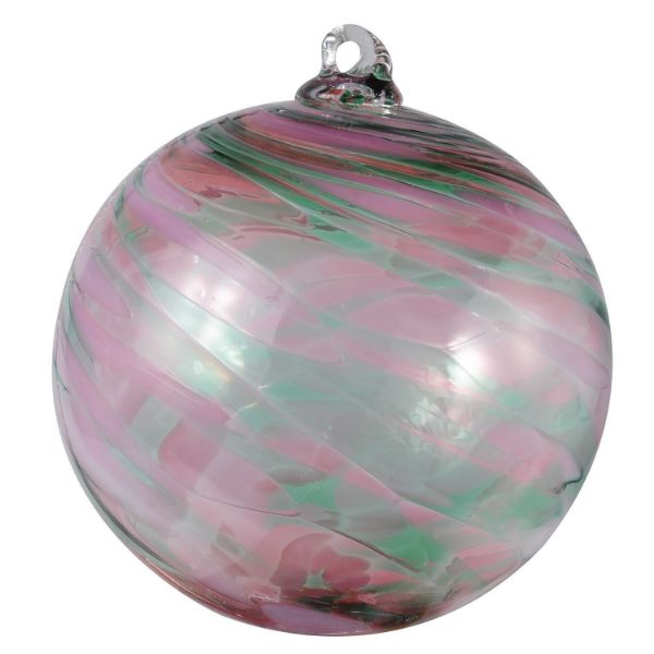 Picture of Moray Hand Blown Glass Ornament - Pink/Green