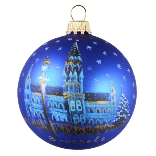 Picture of "Brussels" Glass Christmas Ball Ornament