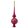 Picture of "Triumph" Fiery Pink Glass Christmas Tree Topper