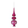 Picture of "Lace" Pink Glass Christmas Tree Topper