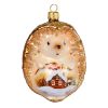 Picture of Hand Made Glass Christmas Ornament "Hedgehog"