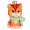 Picture of Kitten Hand Made Blown Glass Christmas Tree Ornament