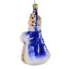 Picture of " Snow Maiden in Blue" Hand-Painted Glass Christmas Ornament