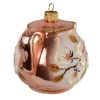 Picture of "Cherry Bloom Tea Pot" Glass Christmas Ornament