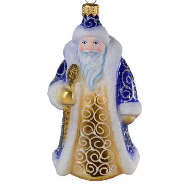 Picture of Hand Made Glass Christmas Ornament Santa Claus