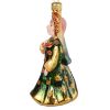Picture of "Tsarina in Green" Hand-Painted Glass Christmas Ornament