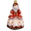 Picture of "Princess in Bordeaux" Hand-Painted Glass Christmas Ornament