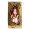 Picture of "Princess in Bordeaux" Hand-Painted Glass Christmas Ornament