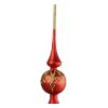 Picture of 12.4" Christmas Star Red Matte Glass Christmas Tree Topper