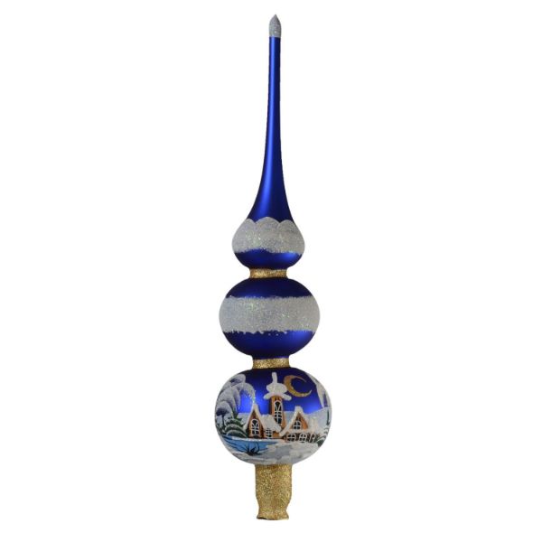 Picture of "Blue Christmas"  Glass Christmas Tree Topper