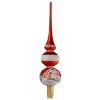 Picture of  Czech Christmas Town Red Glass Christmas Tree Topper