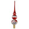Picture of  Czech Christmas Town Red Glass Christmas Tree Topper