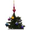 Picture of "Triumph" Fiery Pink Glass Christmas Tree Topper