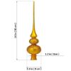Picture of "Exclusive" Golden Glass Christmas Tree Topper
