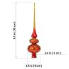 Picture of "Exclusive" Red Glass Christmas Tree Topper