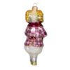 Picture of Ram Holding a Drum - Hand Painted Glass Christmas Tree Ornament