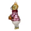 Picture of Ram Holding a Drum - Hand Painted Glass Christmas Tree Ornament