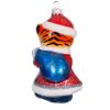 Picture of Symbol of The Year - Baby Tiger Santa Claus Hand Painted Blown Glass Christmas Tree Ornament