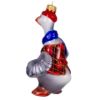 Picture of Goose Playing Accordion Hand Painted Glass Christmas Tree Ornament
