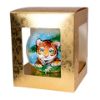 Picture of Hand Made Hand Painted Baby Tiger Blown Glass Christmas Tree Ball Ornament
