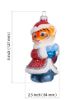Picture of Symbol of The Year - Baby Tiger Santa Claus Hand Painted Blown Glass Christmas Tree Ornament